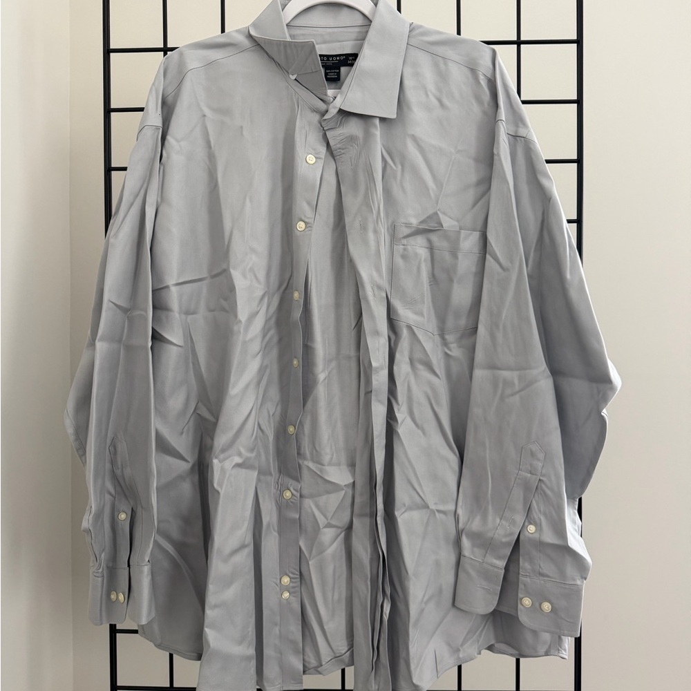 Pronto Uomo Light Gray Dress Shirt